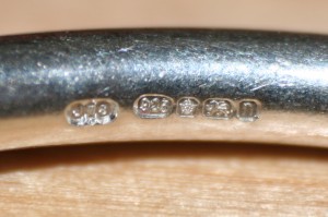 UK sterling silver hallmark