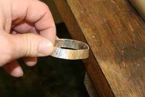 textured bangle almost finished
